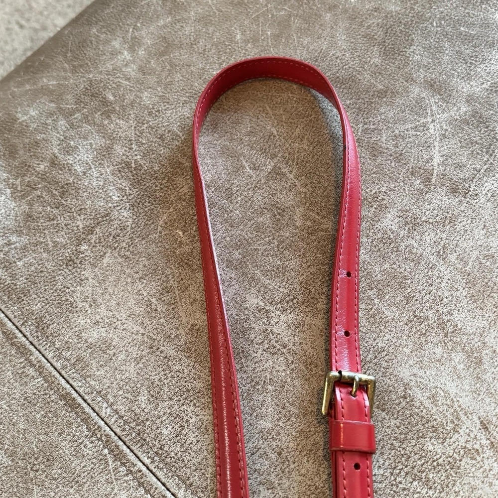 Louis Vuitton Red Epi Adjustable Shoulder Strap Crossbody Strap Vintage - Picture 14 of 16